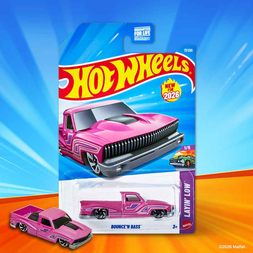Hot Wheels Worldwide Basic HW Bouncen Bass Car Toy for Kids & Collectors