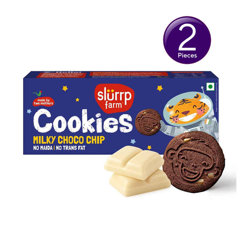 Slurrp Farm No Maida Milky Choco Chip Cookies - Yummy Biscuits for Kids Combo Slurrp Farm No Maida Milky Choco Chip Cookies - Yummy Biscuits for Kids Combo