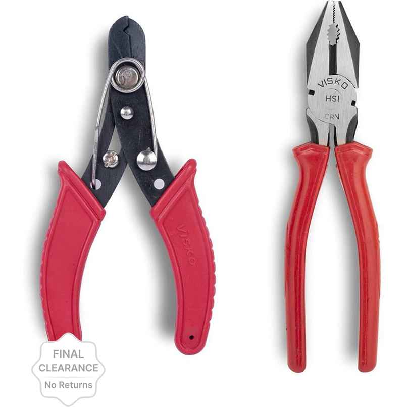 Visko 812 Tool Set With Lineman Plier And Wire Cutter Hand Tool Kit 2 Tools Visko 812 Tool Set With Lineman Plier And Wire Cutter Hand Tool Kit 2 Tools