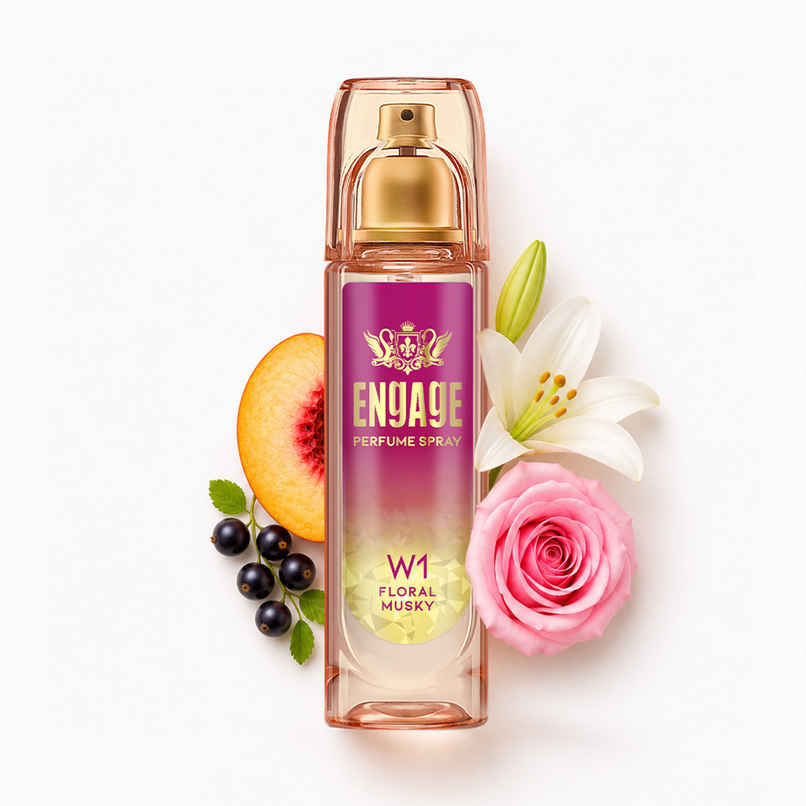 Engage W1 Perfume Spray for Women | Fruity & Floral | 24 hr Freshness | Long Lasting