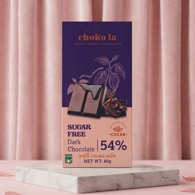 Chokola 54% Sugar Free Dark Chocolate Chokola 54% Sugar Free Dark Chocolate