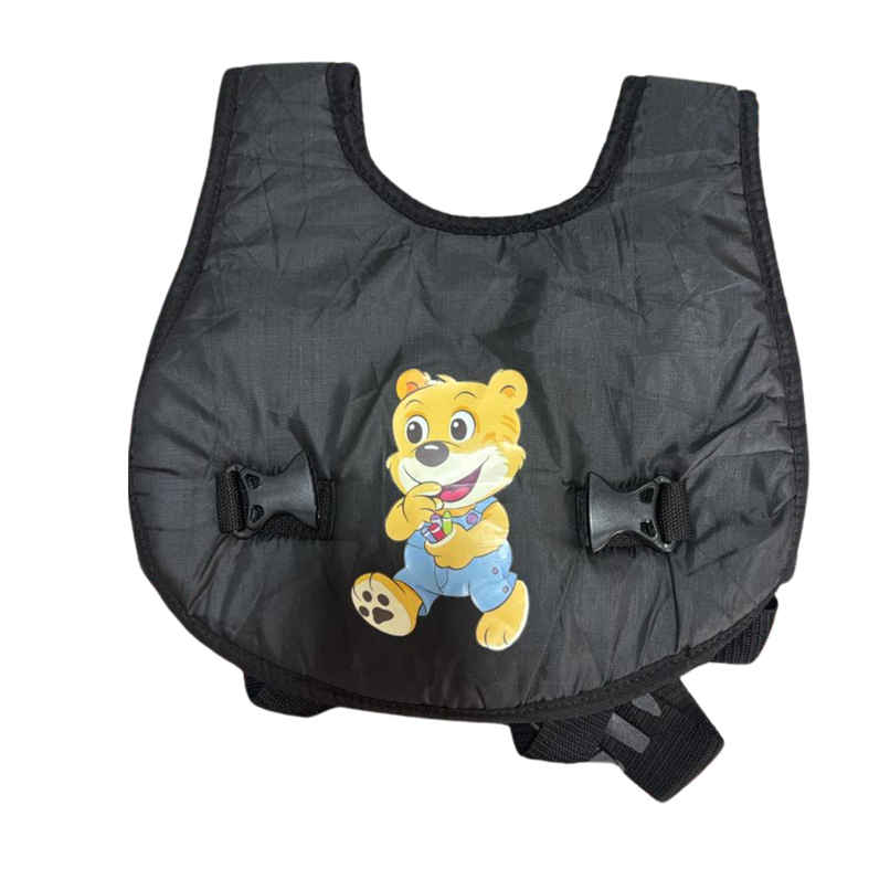 Ohhbabies Two Wheeler Child Safety Belt (Black with Bruno cartoon print)