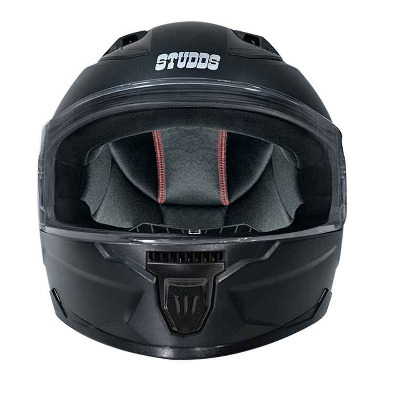 Studds Raider Street Isi Certified Full Face Helmet For Men With Clear Visor | Black - L Studds Raider Street Isi Certified Full Face Helmet For Men With Clear Visor | Black - L