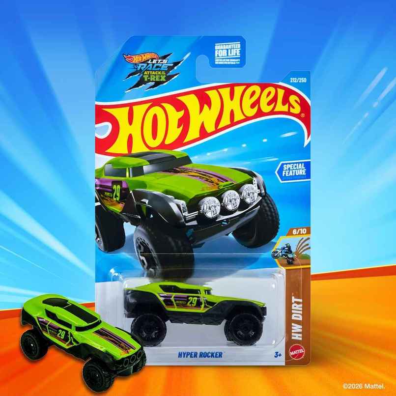 Hot Wheels Worldwide Basic Car | HW Hyper Rocker Die Cast Toy Car for Kids & Collectors
