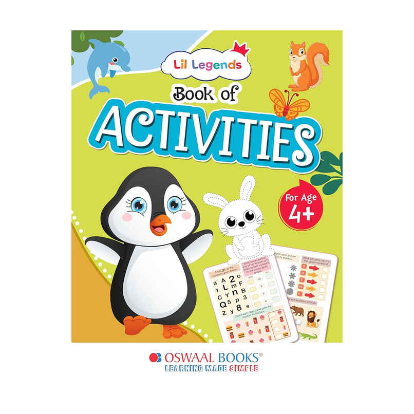 Oswaal Books Lil Legends Preschool Activity Book For Kids | Age - 4+ Years Oswaal Books Lil Legends Preschool Activity Book For Kids | Age - 4+ Years