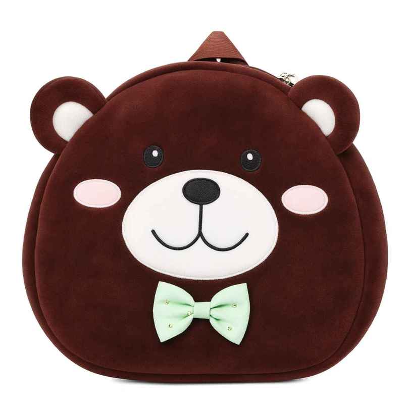 Toytales Face Bag | Plush Backpack | Kids School Bag | Birthday Gift|Brown|Teddy Toytales Face Bag | Plush Backpack | Kids School Bag | Birthday Gift|Brown|Teddy