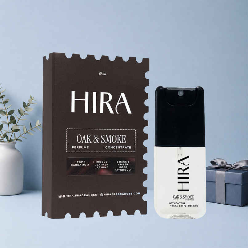 HIRA Oak & Smoke Eau De Perfume For Men | Leather & Cardamom Notes HIRA Oak & Smoke Eau De Perfume For Men | Leather & Cardamom Notes