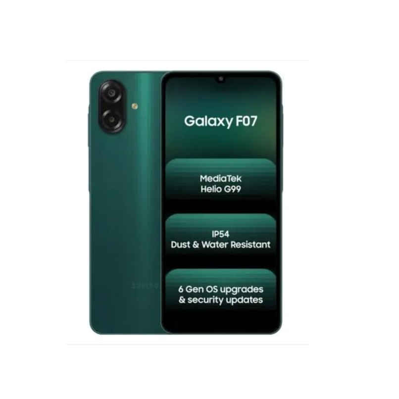 Samsung Galaxy F07 4G | 4GB RAM | 64GB Storage | 6.5 inches Display | 4G | Green Samsung Galaxy F07 4G | 4GB RAM | 64GB Storage | 6.5 inches Display | 4G | Green