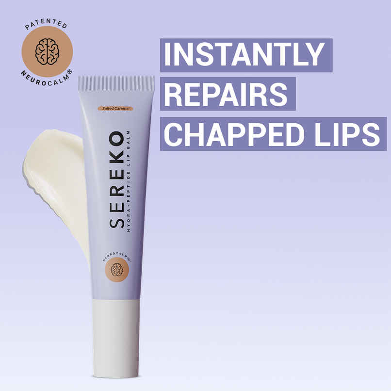 SEREKO Hydra Lip Balm with Ceramide, Peptide & 24H Moisture Lock | Non Tinted Lip Care | Salted Caramel SEREKO Hydra Lip Balm with Ceramide, Peptide & 24H Moisture Lock | Non Tinted Lip Care | Salted Caramel