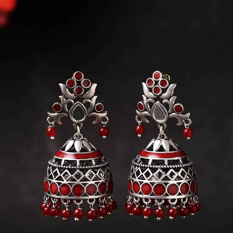 Voylla Rangabati Cutwork and Beads Earrings