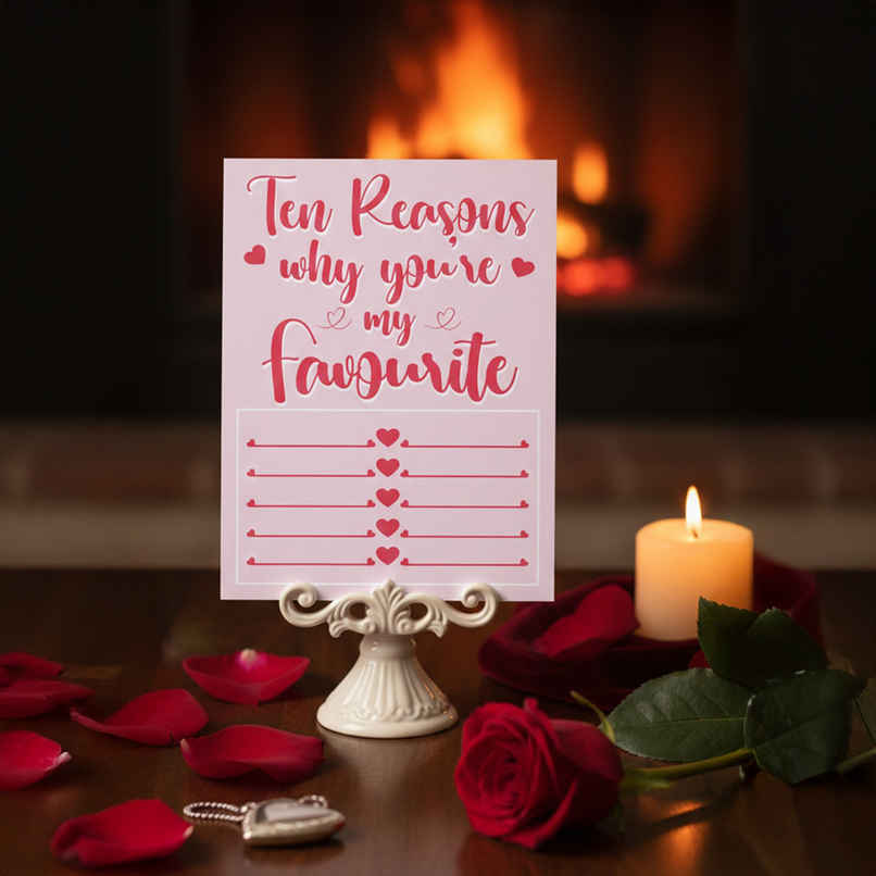 Ten Reasons I Love You Greeting Card | Vibebling