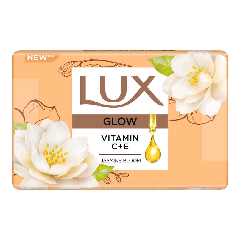 LUX Jasmine Bloom Glowing Bathing Soap Bar with Vitamin C & E For Visibly Glowing Skin LUX Jasmine Bloom Glowing Bathing Soap Bar with Vitamin C & E For Visibly Glowing Skin