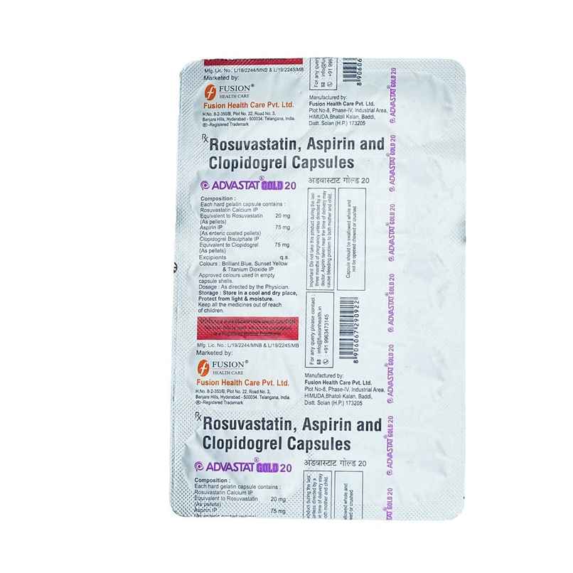 Advastat Gold 20 Capsule