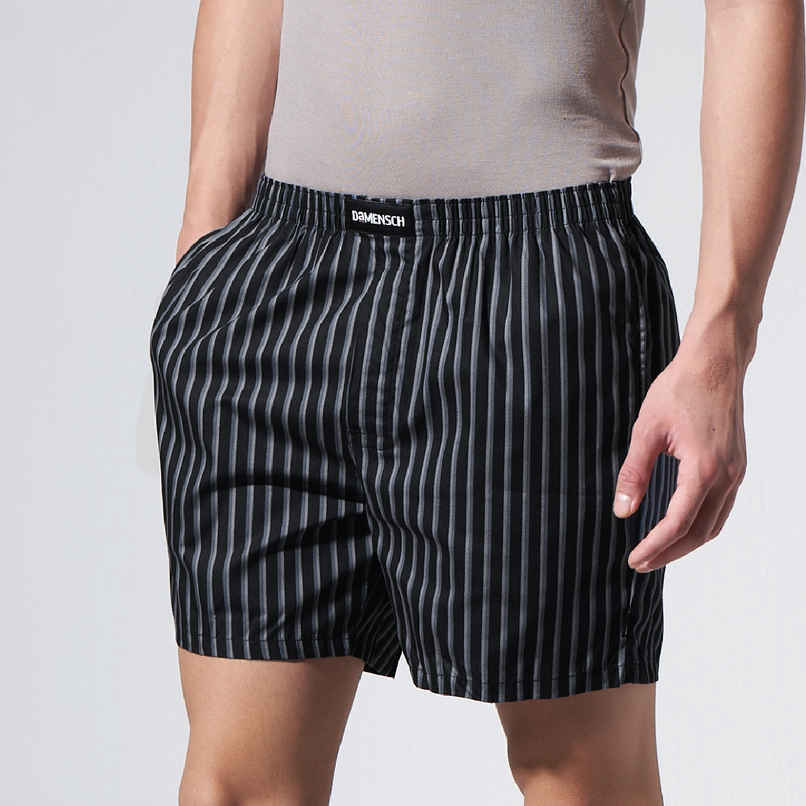 DaMENSCH Ultra-light Cotton Men's Boxer Shorts | Black - L