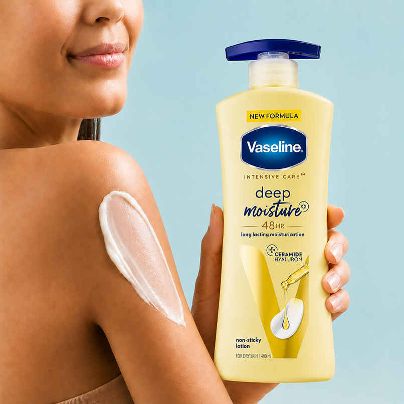 Vaseline Deep Moisture Body Lotion With Ceramide Hyaluron | 10X More Moisture| For Dry Skin