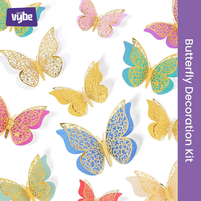 Let's Vybe Butterfly Decoration Kit 