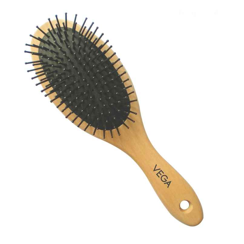 VEGA Wooden Bamboo Cushion Brush For Men And Women | E2-Cbb