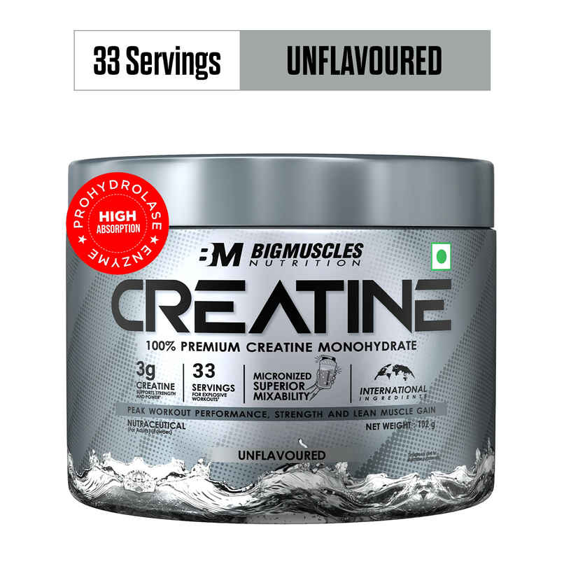 Big Muscles Nutrition Creatine | Pure Creatine Monohydrate Big Muscles Nutrition Creatine | Pure Creatine Monohydrate