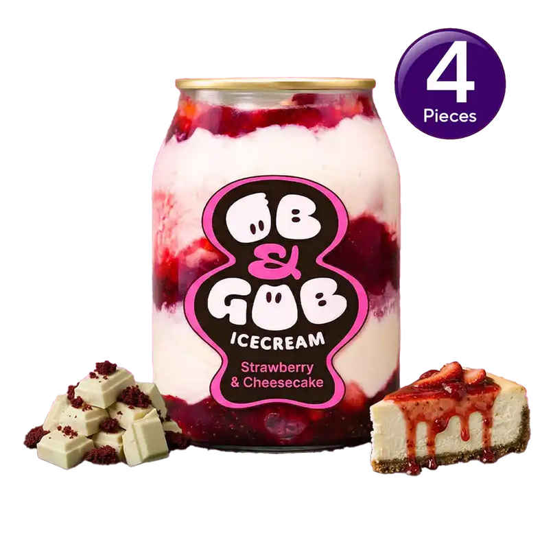 OB & GOB Strawberry & Cheesecake Ice Cream Sundae Combo OB & GOB Strawberry & Cheesecake Ice Cream Sundae Combo