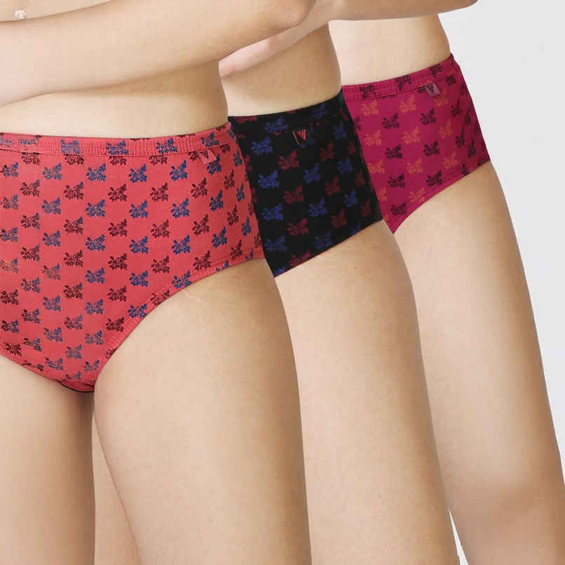 Van Heusen Women Pack of 3 Anti Bacterial Waistband Hipster Panty |XXL |Colour May Vary