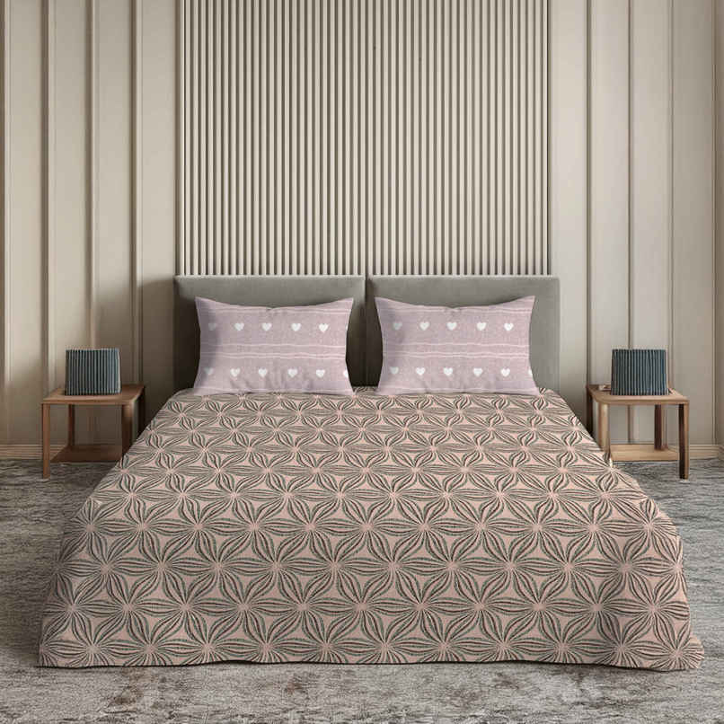 Dream Living 135 GSM King Bedsheet Set |275 x 275 cm| With 2 Pillow Covers