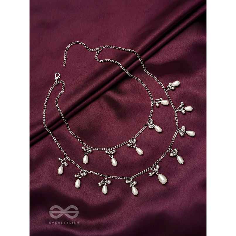 Everstylish The Star-studded Sky- Oxidised Pearls Layered Necklace
