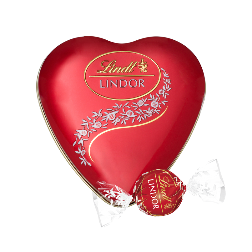 Lindt Lindoor Heart Tin Chocolate Gift Box