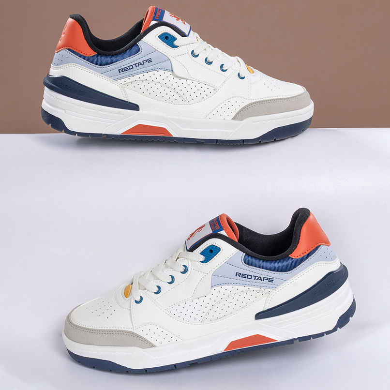 Red Tape Men's Casual  Shoes | RSL0214A | White Navy - UK 6