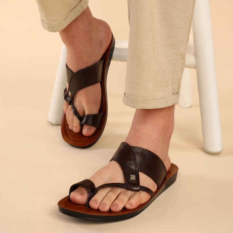 Paragon Men's Brown Pu Sandals PUK2221G UK 7