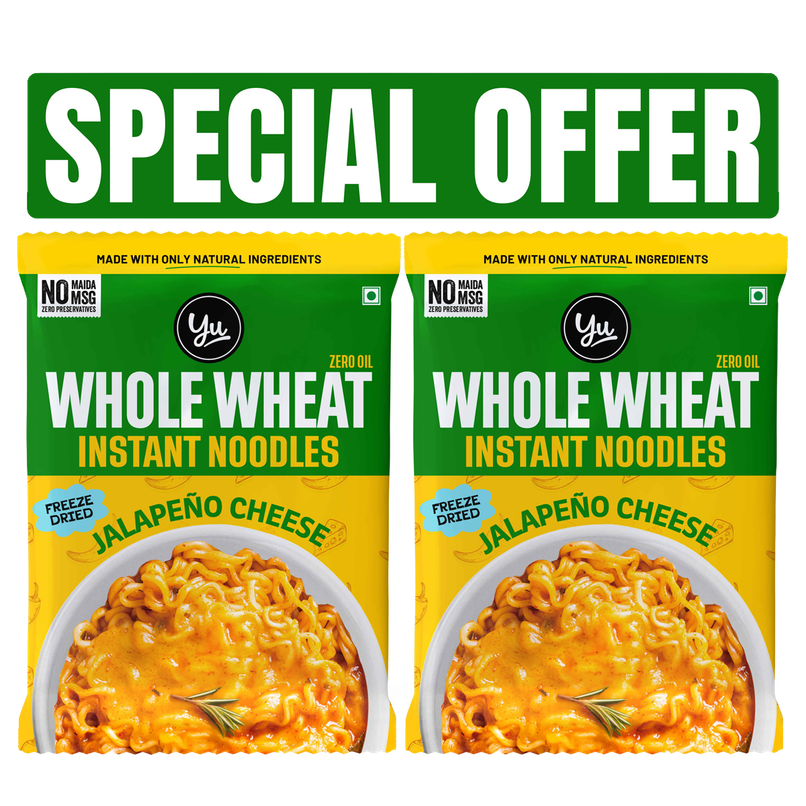 Yu Jalapeno Cheese - Whole Wheat Instant Noodles | Pack Of 2