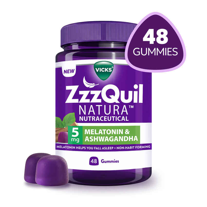 Vicks ZzzQuil Natura Sleep Gummies With Melatonin & Ashwagandha