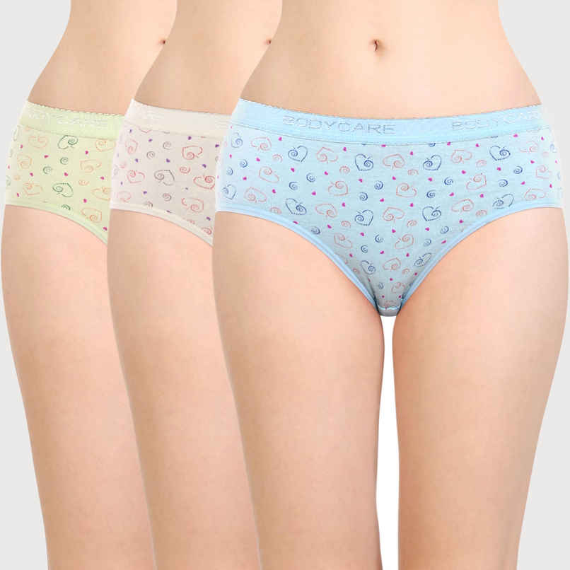Bodycare Cotton Printed Briefs - Pack of 3 I Assorted - 90