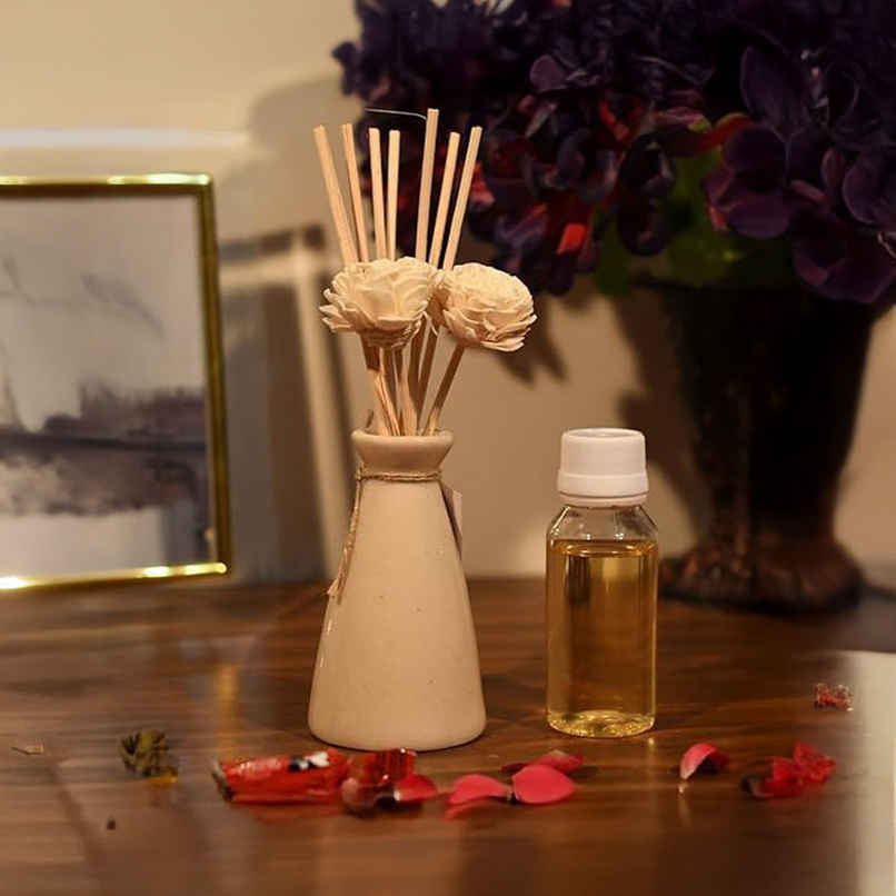 Samsidhi Reed Rose Oil Diffuser Set - Assorted