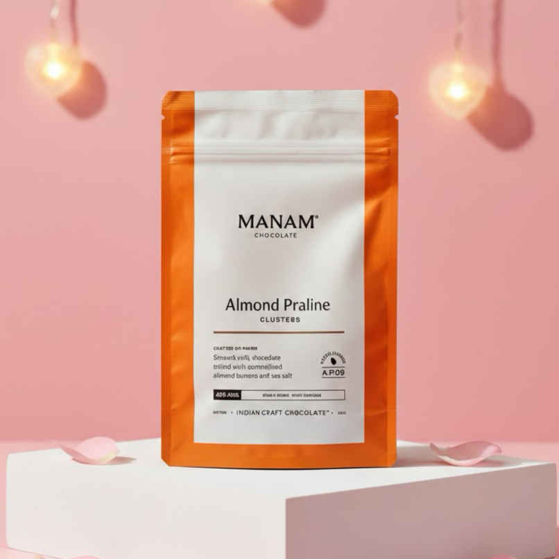 Manam Chocolate Almond Praline - 45% Milk Chocolate
