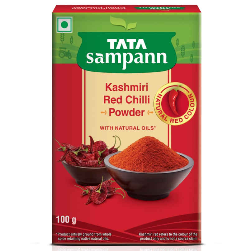 Tata Sampann Kashmiri Red Chilli Powder with Natural Oils Kashmiri Lal Mirch Powder