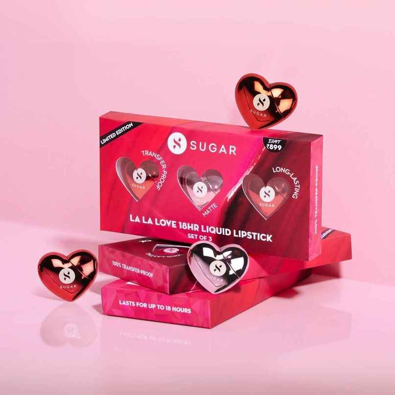 SUGAR La La Love 18 Hr Liquid Lipstick | Rakhi Kit | Long-Lasting Color SUGAR La La Love 18 Hr Liquid Lipstick | Rakhi Kit | Long-Lasting Color