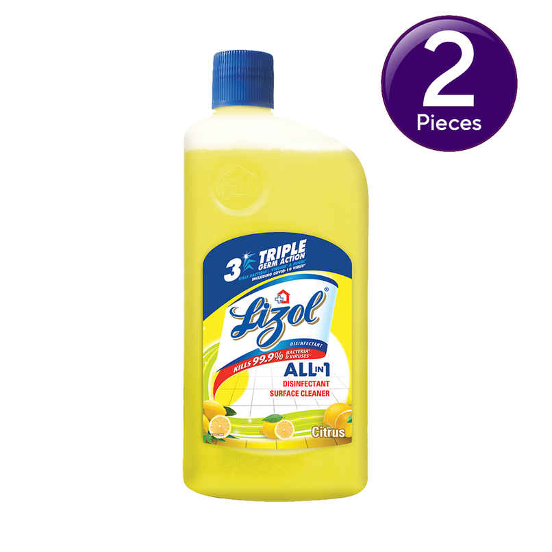 Lizol Citrus Floor Cleaner Liquid (1L) & Gala Microfiber Advance Floor Cloth (1pc) Combo Lizol Citrus Floor Cleaner Liquid (1L) & Gala Microfiber Advance Floor Cloth (1pc) Combo