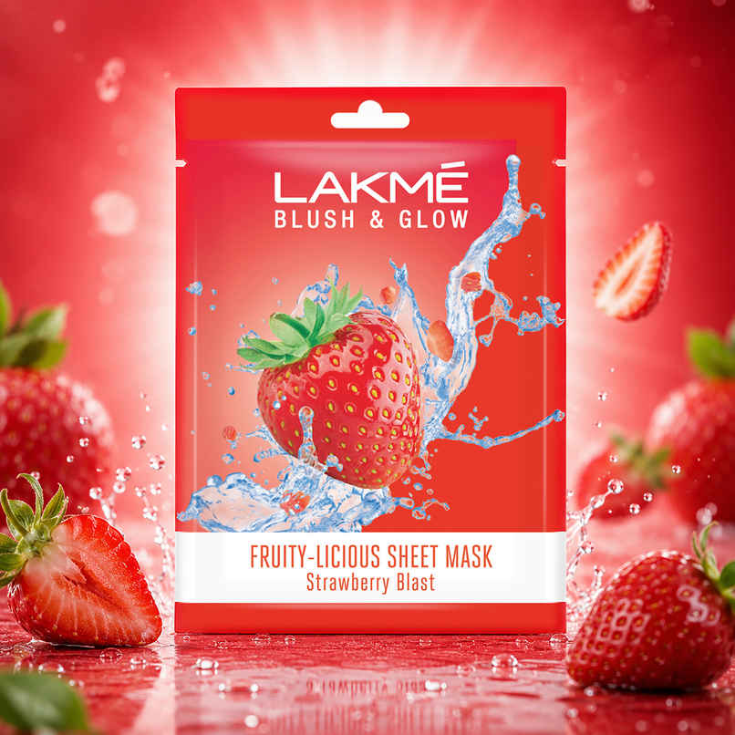 Lakme Blush & Glow Strawberry Sheet Mask Lakme Blush & Glow Strawberry Sheet Mask