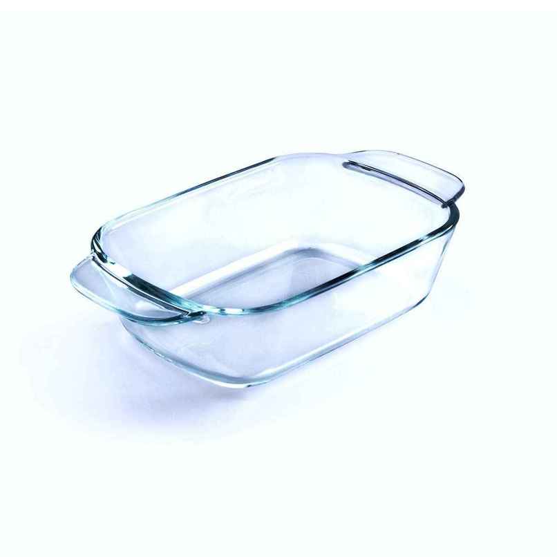 Signoraware Bake N Serve Deep Rectangular Dish | 550 ml | Clear | Baking Dish, Glass Bakeware