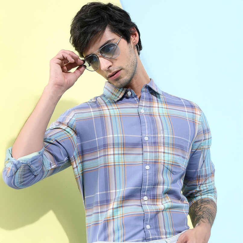 HIGHLANDER Men's Casual Shirt | Lavender - S