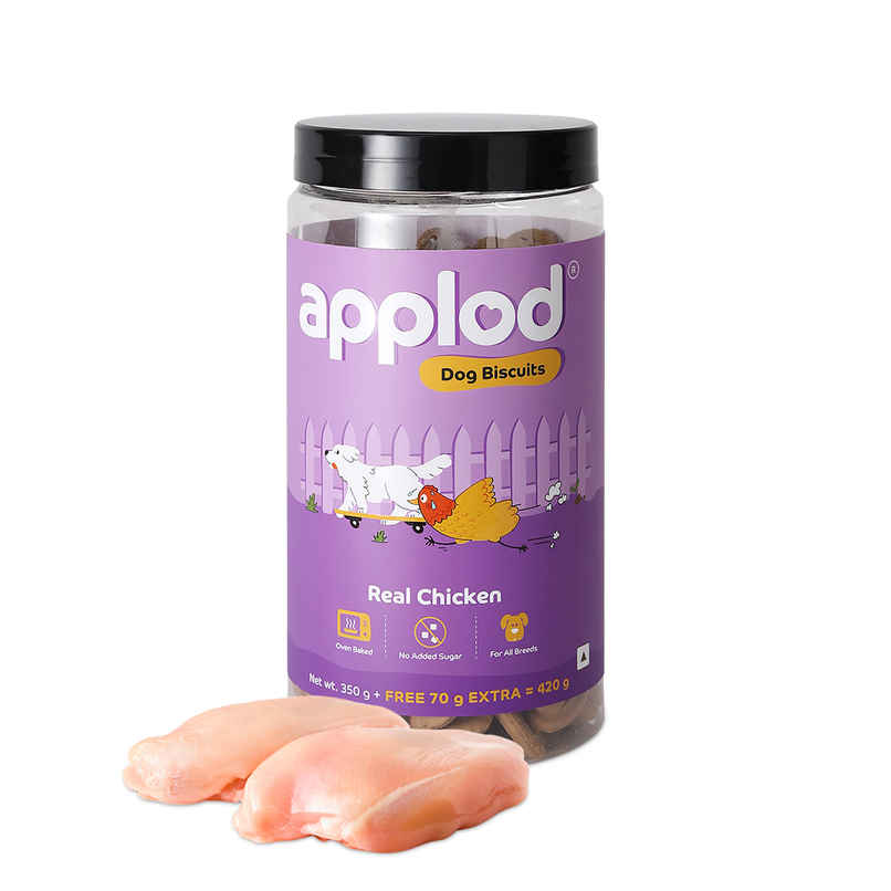 Applod 100% Real Chicken Dog Biscuit | For Puppy & Adult Dogs | Best Training Dog Treat