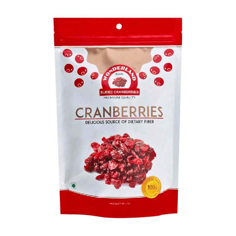 Wonderland Foods Vrat Sliced Dried Cranberries Wonderland Foods Vrat Sliced Dried Cranberries