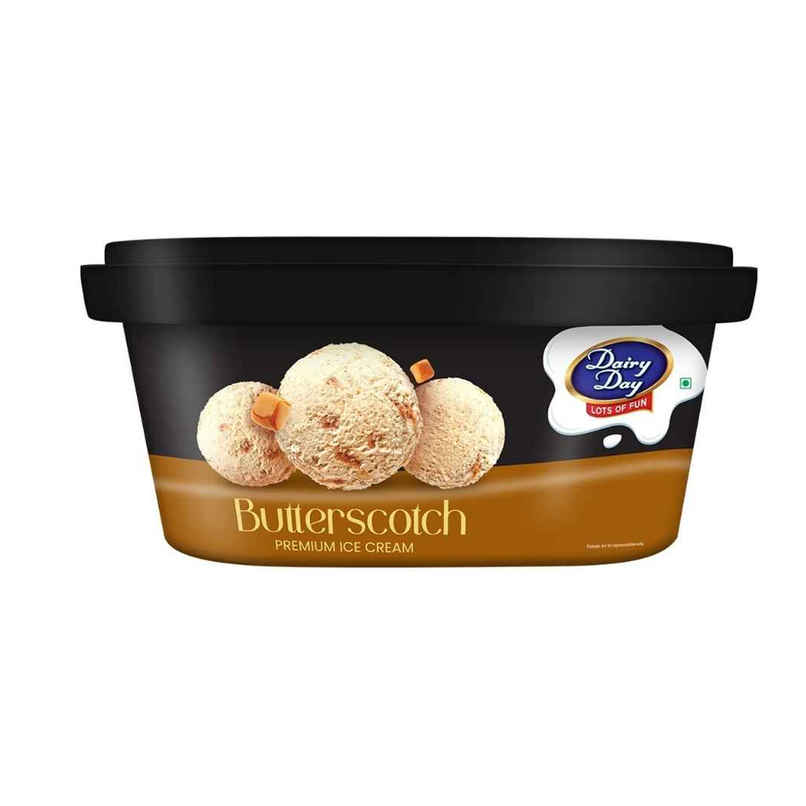 Dairy Day Crunchy Butterscotch Premium Ice Cream Tub