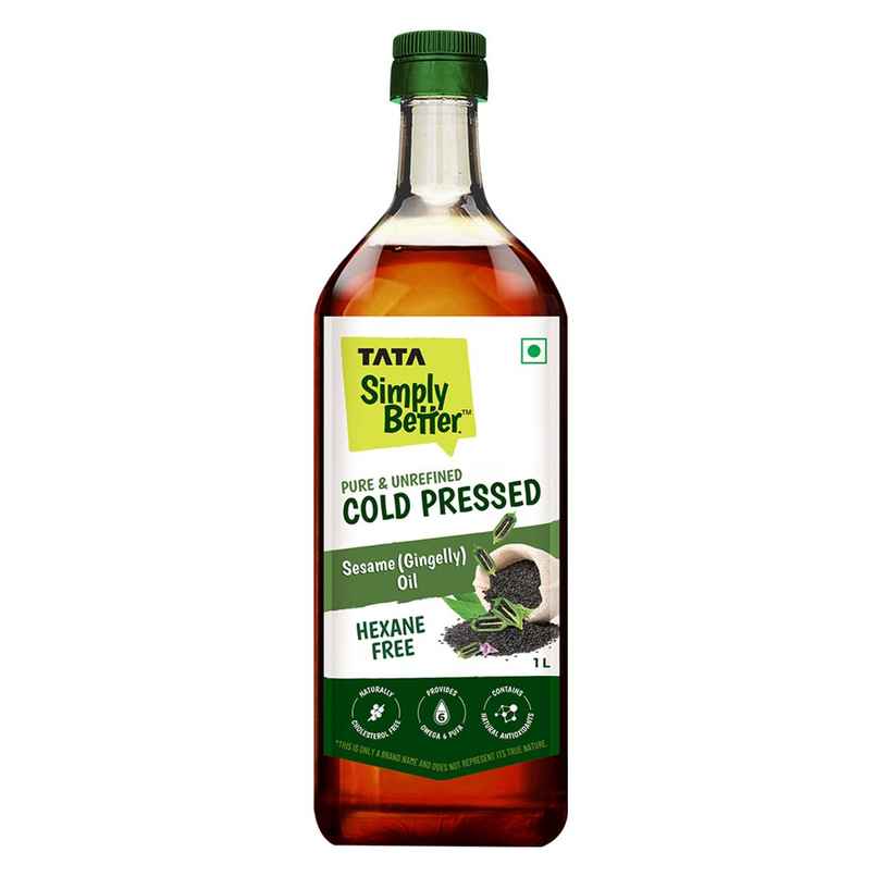 Tata Simply Better Sesame-Gingelly (Til) Cold Pressed Oil | Pure & Unrefined Oil