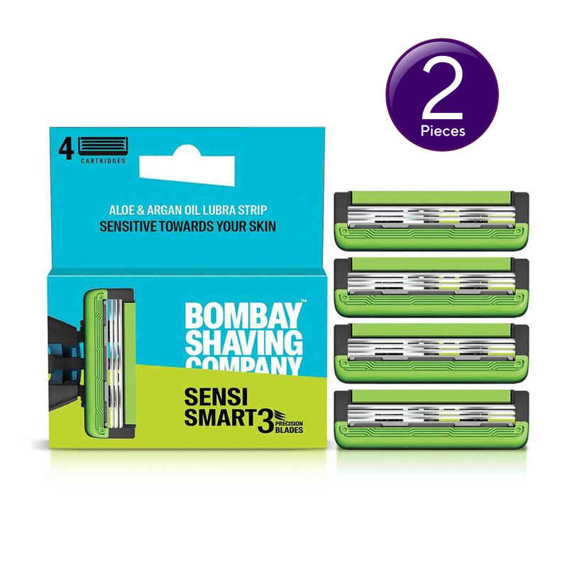 BSC Bombay Shaving Company Sensi Smart 3 Razor Cartridge Combo