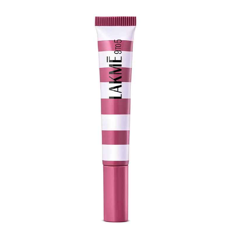 Lakme 9to5 Hya Beach Edit Lip Gloss Stain | 6 Raspberry Sorbet | Hydrating | Long Lasting | SPF 15