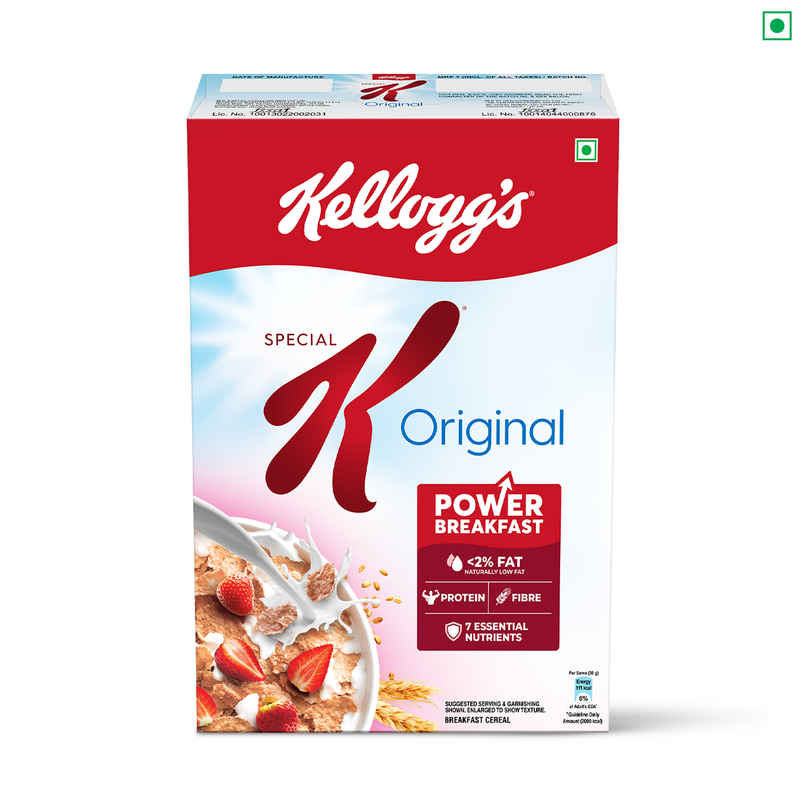 Kellogg's Original Special K | Less Than 2% Fat | 37% Less Sugar | Source Of Protein & Fibre
