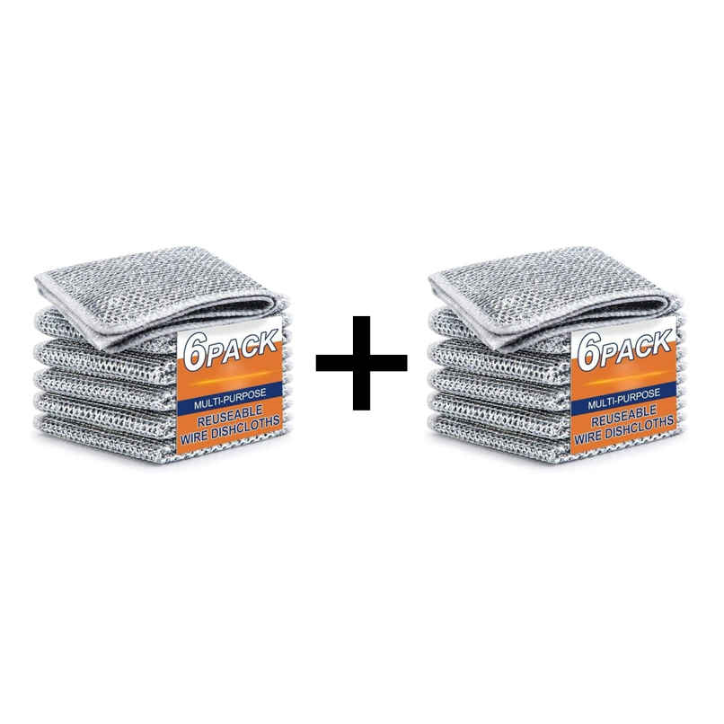 Capsicum Multipurpose Steel Wire Dishwashing Rags; Pack Of 6 Combo Capsicum Multipurpose Steel Wire Dishwashing Rags; Pack Of 6 Combo