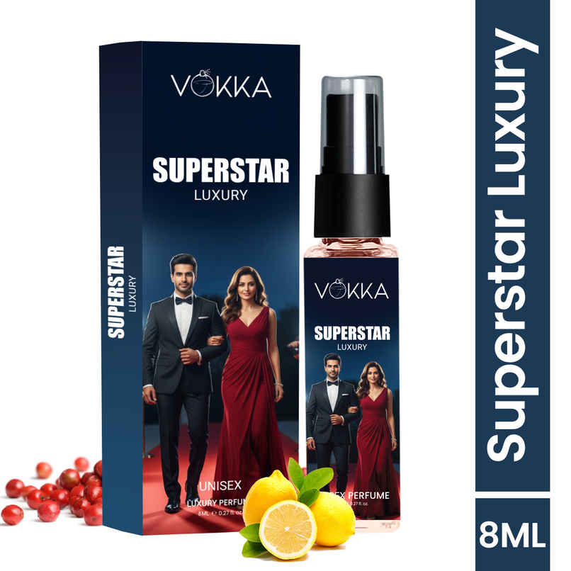 Vokka Pocket Perfume Superstar Unisex Luxury Lemon Pepper Floral