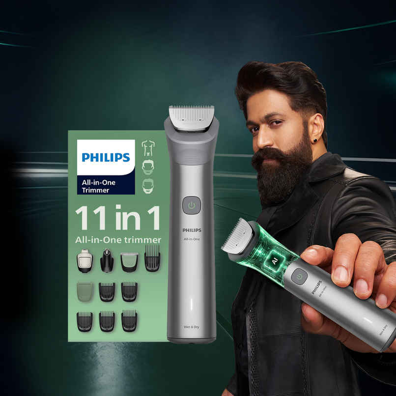 Philips All in One Trimmer 5000 Series 11 in 1 with BeardSense & Self Sharpening Blades MG5932/15